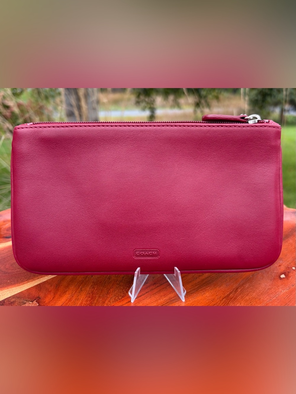 Vintage COACH Skinny Case Red Leather 6990 - Picture 9 of 15